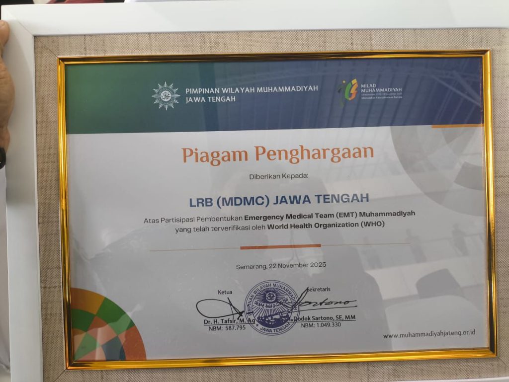 PWM Jateng Apresiasi Kontribusi MDMC pada Kesuksesan Verifikasi EMT Muhammadiyah